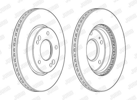 Гальмівний диск передній Hyundai Elantra, Kona, Veloster, i30 / KIA Ceed, Seltos Jurid 562986JC