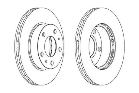 Тормозной диск передний Citroen Jumper / Fiat Ducato / Peugeot Boxer Jurid 563021J