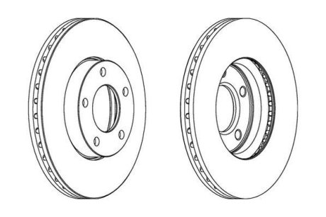 Тормозной диск передний Mazda 3, 5 Jurid 563028JC