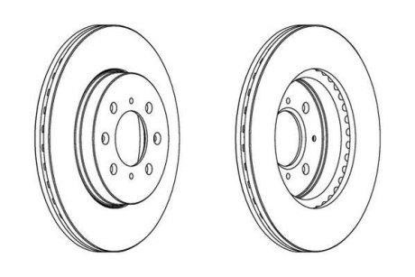 Гальмівний диск передній Honda City, Civic, Domani, Jazz Jurid 563065JC