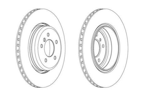 Гальмівний диск задній BMW 5-Series, 6-Series Jurid 563069JC
