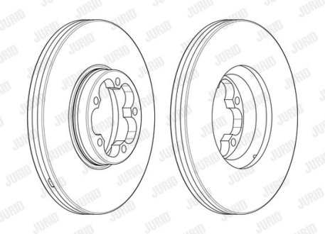 Тормозной диск передний Ford Transit Jurid 563122J1