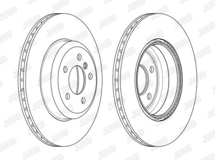 Тормозной диск задний BMW 3-Series, 4-Series Jurid 563134JC