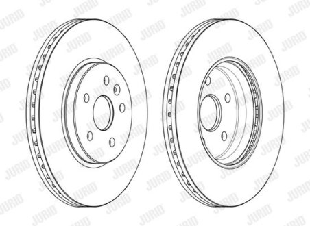 Тормозной диск передний Opel Mokka / Chevrolet Trax Jurid 563145JC