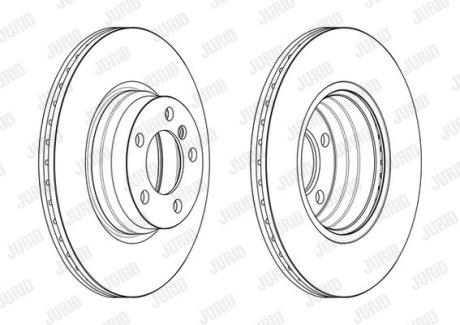 Тормозной диск передний BMW 2-Series, 3-Series, 4-Series Jurid 563181JC