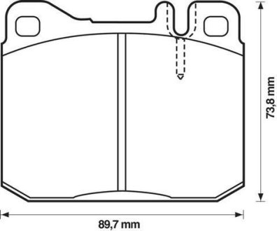 Тормозные колодки передние Mercedes S-Class (C126, W126), SL (C107, R107), 123 (W123, C123, S123) Jurid 571278J