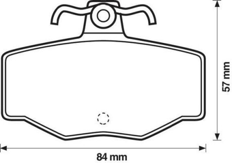 Гальмівні колодки задні Nissan Almera, Primera Jurid 571421J