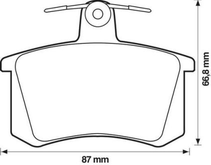 Гальмівні колодки задні Audi A4, A6, A8, V8 / Fiat Croma / Lancia Thema / Alfa Romeo Jurid 571462J