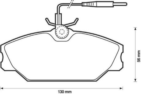 Гальмівні колодки передні Renault Espace, Laguna, Megane, Scenic/ Peugeot 205, 309 / Daewoo Jurid 571476J