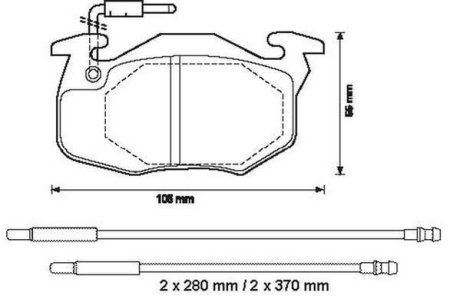 CITROEN Тормозные колодки передние ZX 91-,Peugeot,Renault Clio Jurid 571525J