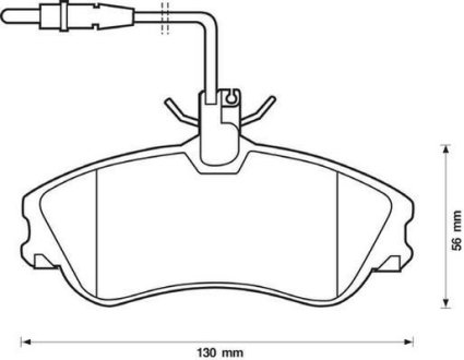 Тормозные колодки передние Citroen Berlingo, Xsara / Peugeot 306, Partner Jurid 571919J