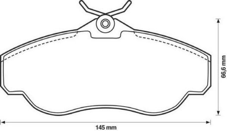 Гальмівні колодки передні Land Rover Discovery, Range Rover Jurid 571937J