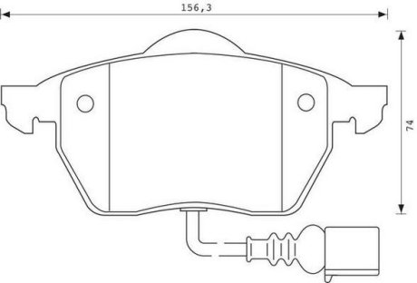 Гальмівні колодки передні Audi A3, TT / Seat Leon, Toledo / Skoda, Octavia / VW Bora, Golf IV Jurid 571984J