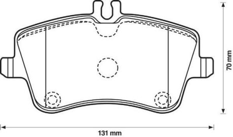 Тормозные колодки передние Mercedes C-Class, CLK, SLK Jurid 571987J