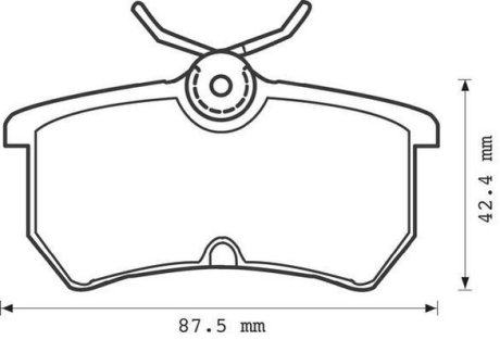 Тормозные колодки задние Ford Fiesta V, Fiesta VI, Focus I Jurid 571998J