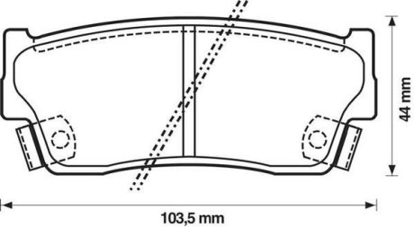 Гальмівні колодки передні Suzuki Grand Vitara I, II Jurid 572166J