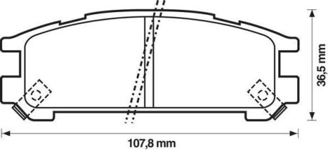 Гальмівні колодки Jurid 572197J