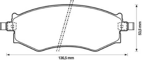 Гальмівні колодки передні CHEVROLET AVEO/ NISSAN 200SX, PRAIRIE, PRIMERA Jurid 572339J