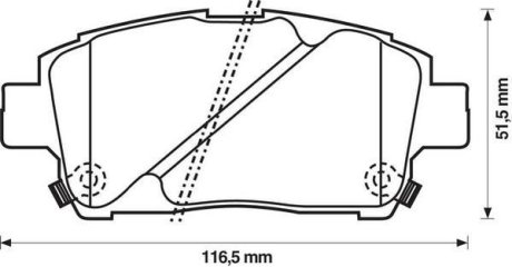 Гальмівні колодки Jurid 572405J