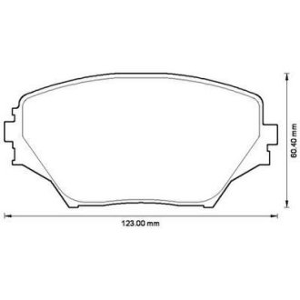 Тормозные колодки передние Toyota RAV-4 II Jurid 572487J