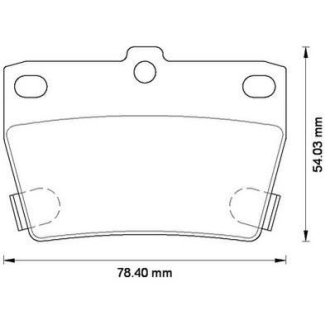 Гальмівні колодки задні Toyota RAV-4 II Jurid 572488J