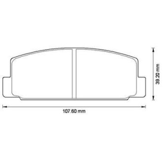 Гальмівні колодки задні Mazda 323, 6, 626, Premacy, RX-7 Jurid 572490J