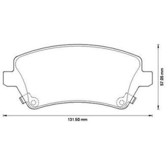 Тормозные колодки передние Toyota Corolla (2001->) Jurid 572491J