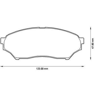 Гальмівні колодки передні Mitsubishi Pajero Mini, Pinin, Sport I, Junior I Jurid 572499J