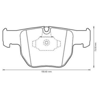 Гальмівні колодки передні Land Rover Range Rover III Jurid 572507J