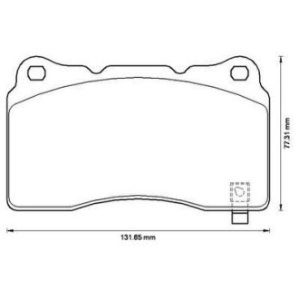 Тормозные колодки передние Honda/ Mitsubishi/ Opel/ Renault / Saab/ Subaru/ Tesla/ Volvo Jurid 572508J