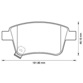 Гальмівні колодки задні Toyota Avensis, Corolla, Verso, Previa Jurid 572516J