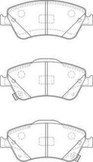 TOYOTA гальмівні колод. передн. Auris,Corolla 07- Jurid 572524JC
