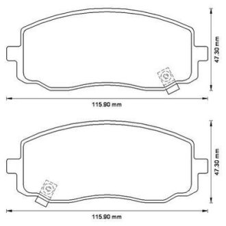 Гальмівні колодки передні Hyundai i10 / KIA Picanto Jurid 572526J