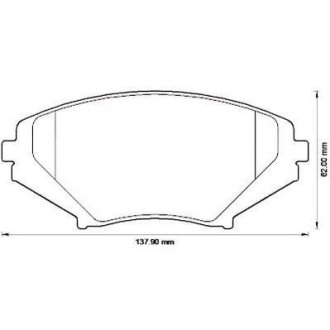 Тормозные колодки передние Mazda RX-8 (2003->) Jurid 572555J