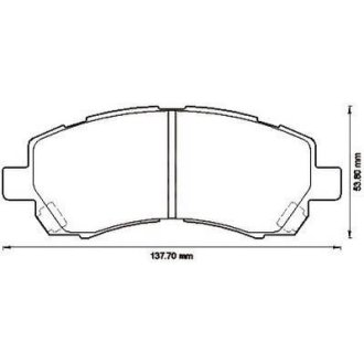 Гальмівні колодки передні Subaru Forester, Impreza, Legacy Jurid 572566J