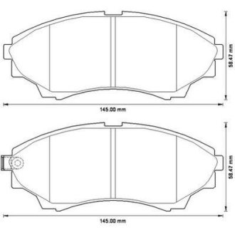 Гальмівні колодки передні Ford Ranger / Mazda B-Series, BT-50 Jurid 572572J