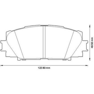 Тормозные колодки передние Toyota Yaris (2005->) Jurid 572578J