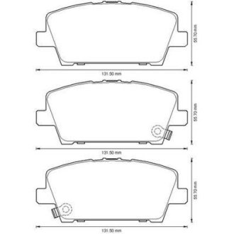 Тормозные колодки передние Honda Civic VIII IX Jurid 572579J