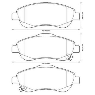 Гальмівні колодки передні Honda CR-V III, IV (2007->) Jurid 572605J