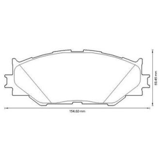 Гальмівні колодки передні Lexus IS II, III Jurid 572620J