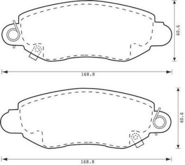 FORD гальмівні колодки передні TRANSIT 00- Jurid 573015J