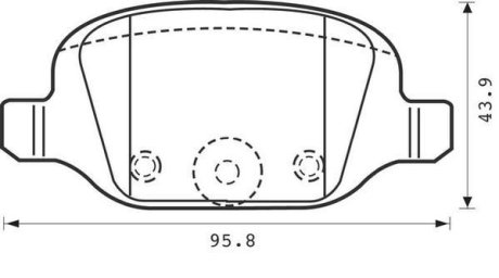 FIAT гальмівні колодки задні Punto 99- Jurid 573019J