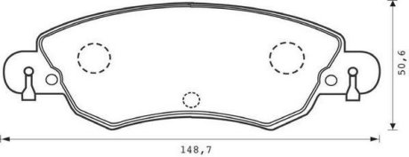 Тормозные колодки передние CITROËN C5 Jurid 573026J