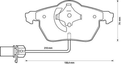 Тормозные колодки передние Audi A4,A6 / VW Passat B5 / Skoda Superb I Jurid 573037J