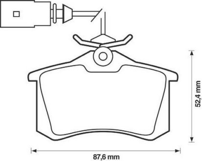 Гальмівні колодки задні Audi A4 / Ford Galaxy / Seat Alhambra / VW Sharan Jurid 573065J