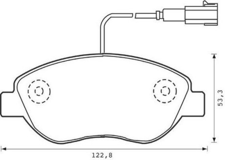 Гальмівні колодки передні Fiat 500, Qubo, Punto, Linea / Alfa Romeo Mito / Citroen / Peugeot Jurid 573074J