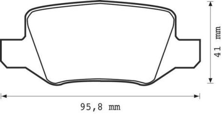 Гальмівні колодки задні Mercedes A-Class (W168, W169), B-Class (W245), Vaneo Jurid 573082J