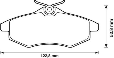 Гальмівні колодки передні Citroen C2, C3 Jurid 573083J