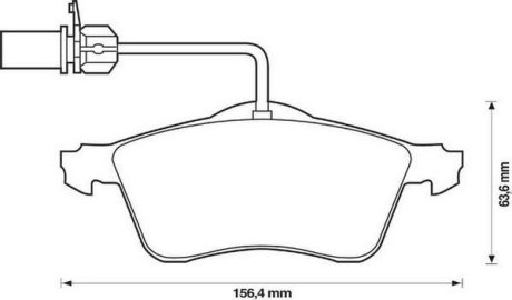 Гальмівні колодки передні VW LT, Transporter Jurid 573106J