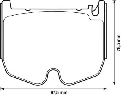 Тормозные колодки передние Mercedes CLS, E-Class, S-Class, SL, SLR Jurid 573180J